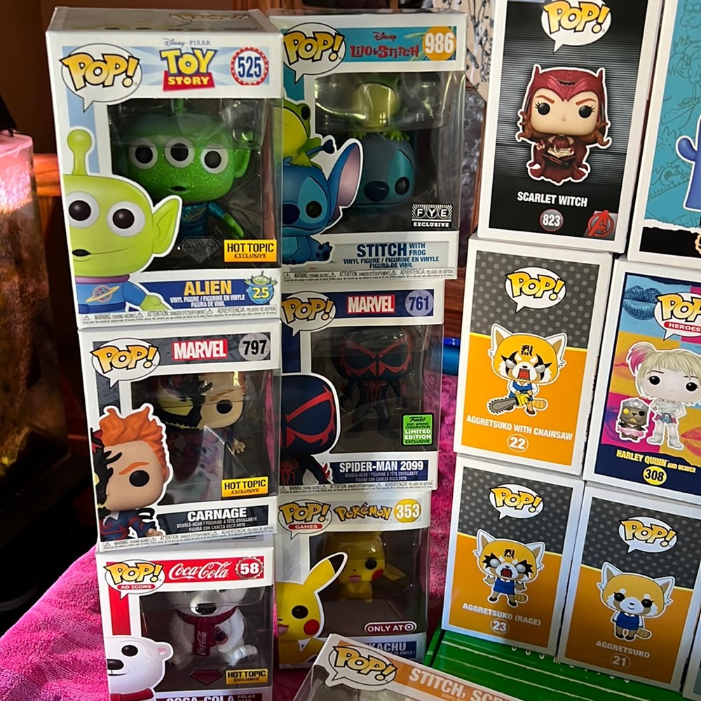 Large collection of funko pops